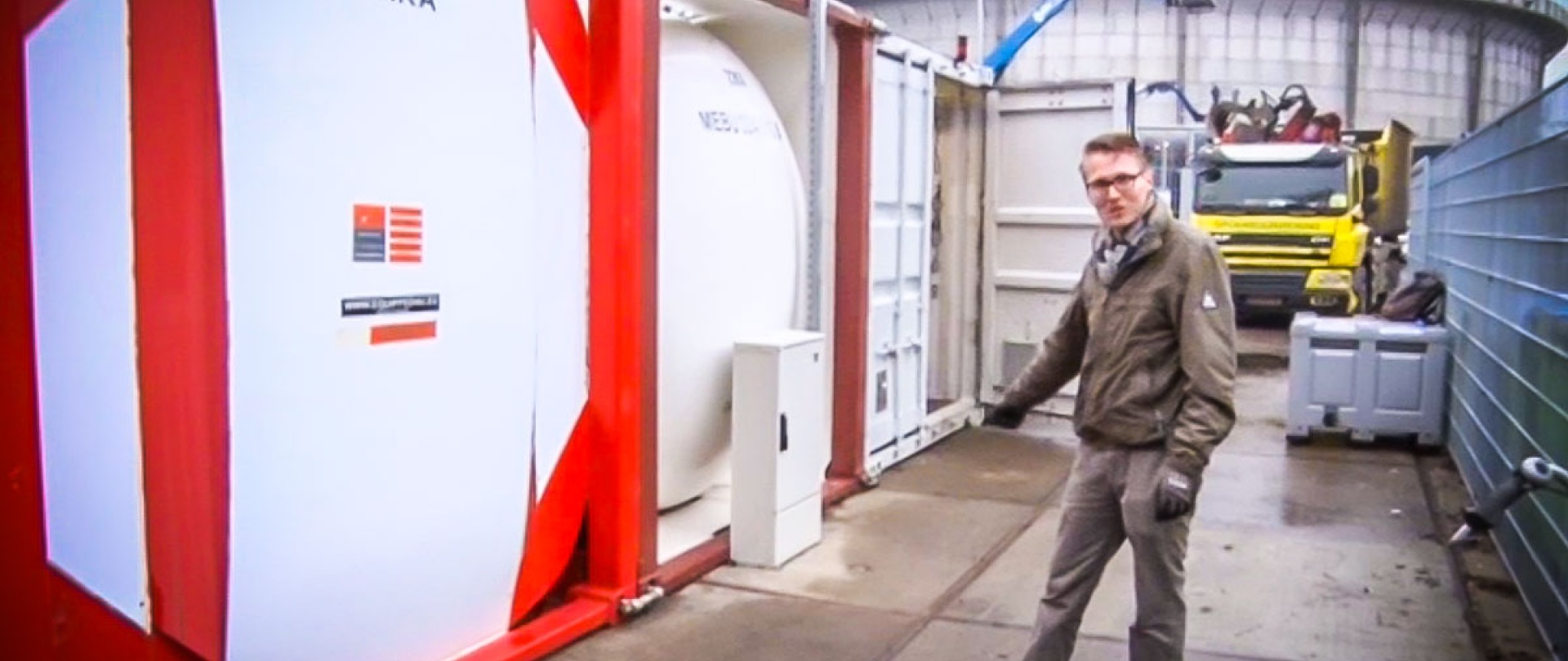 Interview by Dutch TV RTV NH, our Amsterdam installation