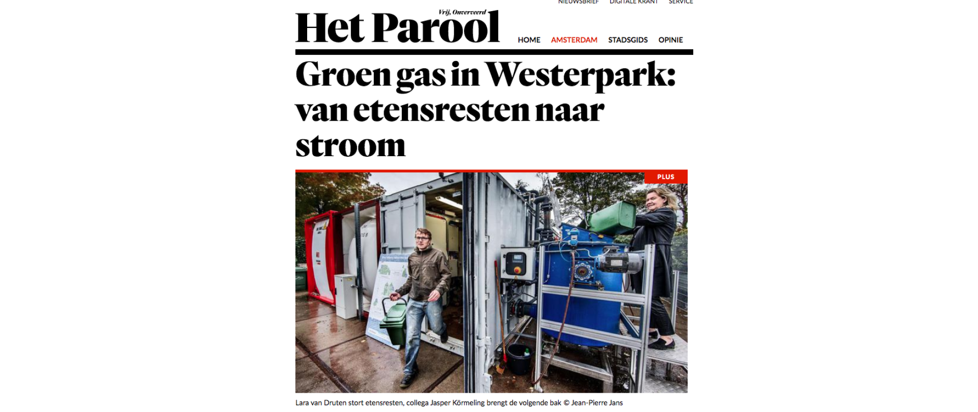 Het Parool | Energie opwekken uit afval