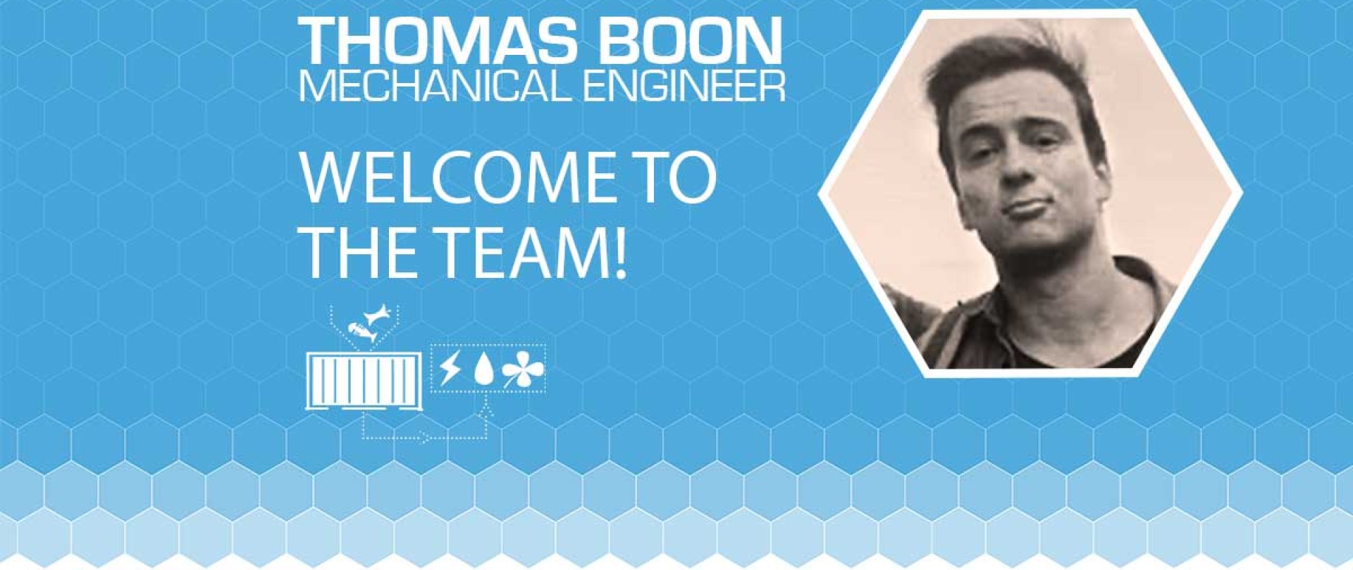 Thomas as our new Mechanical Engineer