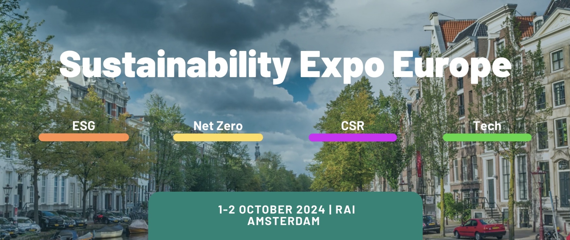 Speaking at Sustainability Expo Europe 2024 in RAI Amsterdam