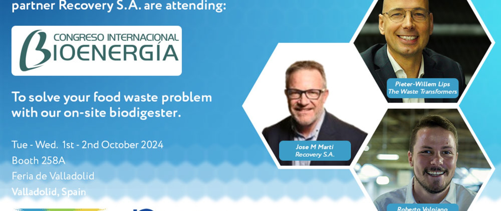 The Waste Transformers at Congreso Internacional de Bioenergía 2024: Transform Your Food Waste On-Site